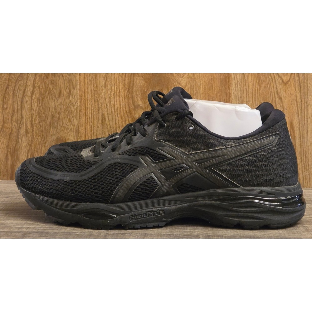 Asics Gel-Cumulus 19 Running Shoes Mens Size 13 Triple Black - Picture 3 of 12